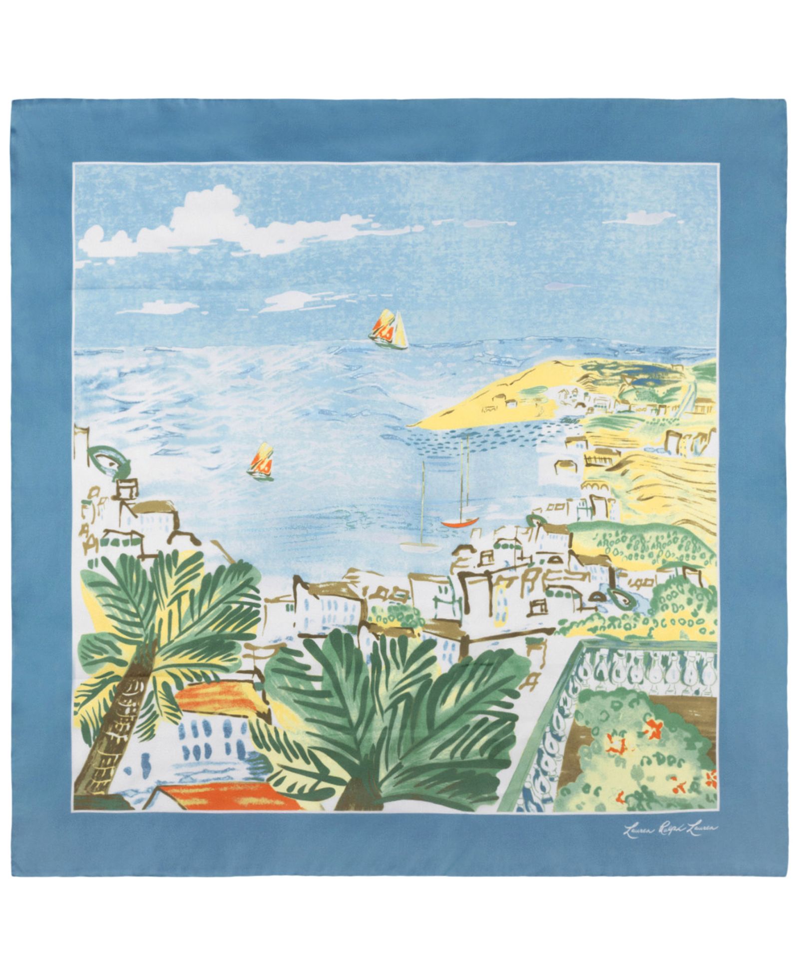 Lauren Ralph Lauren Coastal Conversational Square Scarf