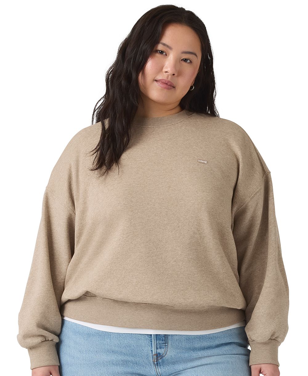 Levi's® Женская толстовка Plus Size Everyday Brushed Fleece Relaxed-Fit Crewneck Sweatshirt