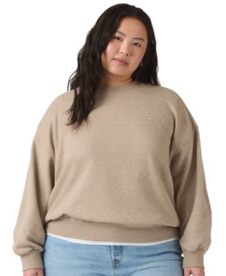 Levi's® Женская толстовка Plus Size Everyday Brushed Fleece Relaxed-Fit Crewneck Sweatshirt