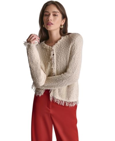 BCBG Women's Open-Front Long-Sleeve Jacket