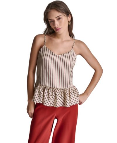 Женский топ BCBG V-Neck Stripe