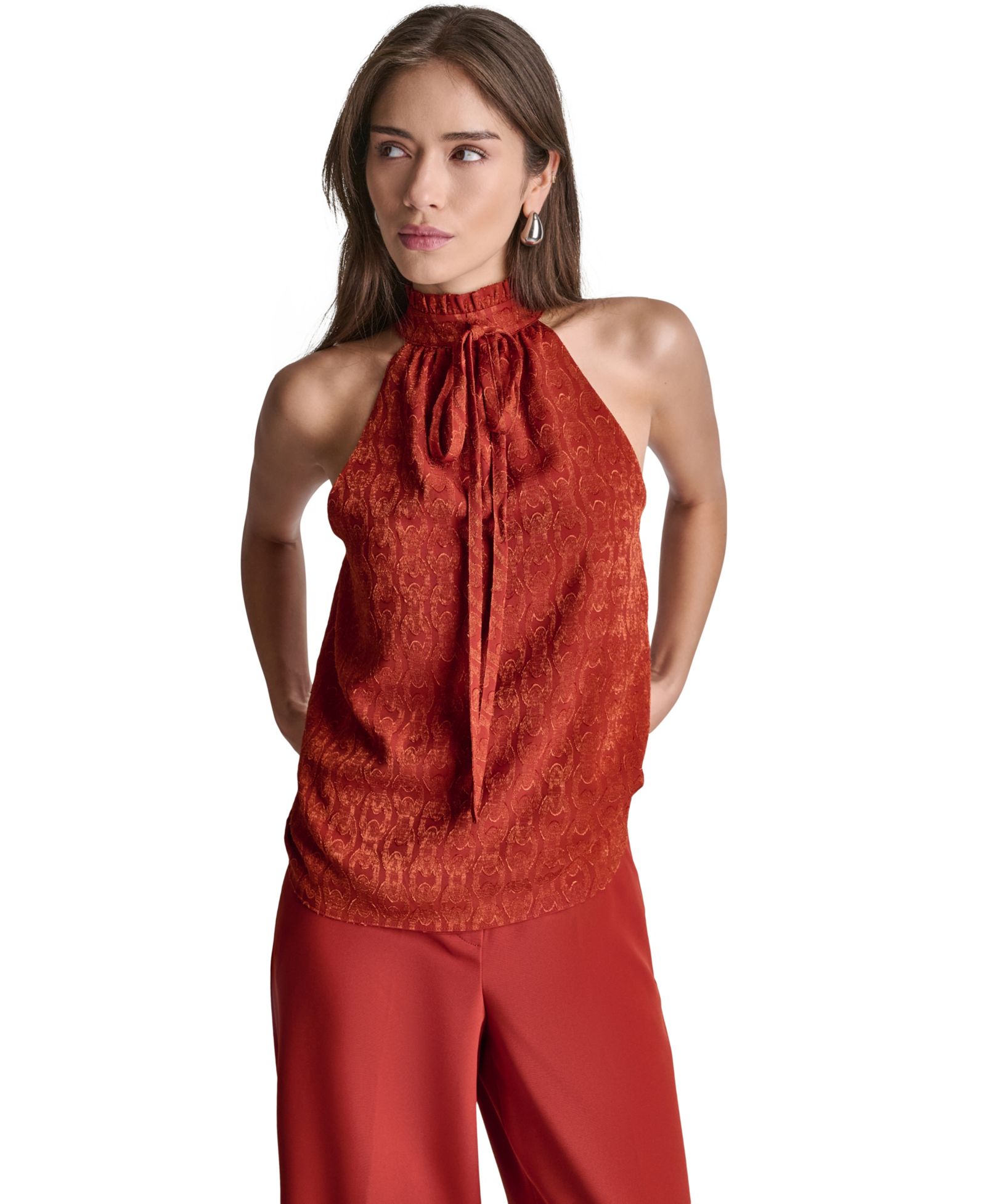 Женский топ BCBG с воротником халтер