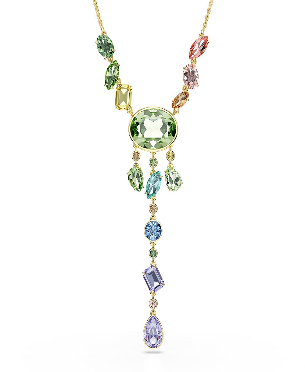 Золотистое ожерелье Swarovski Gema Y