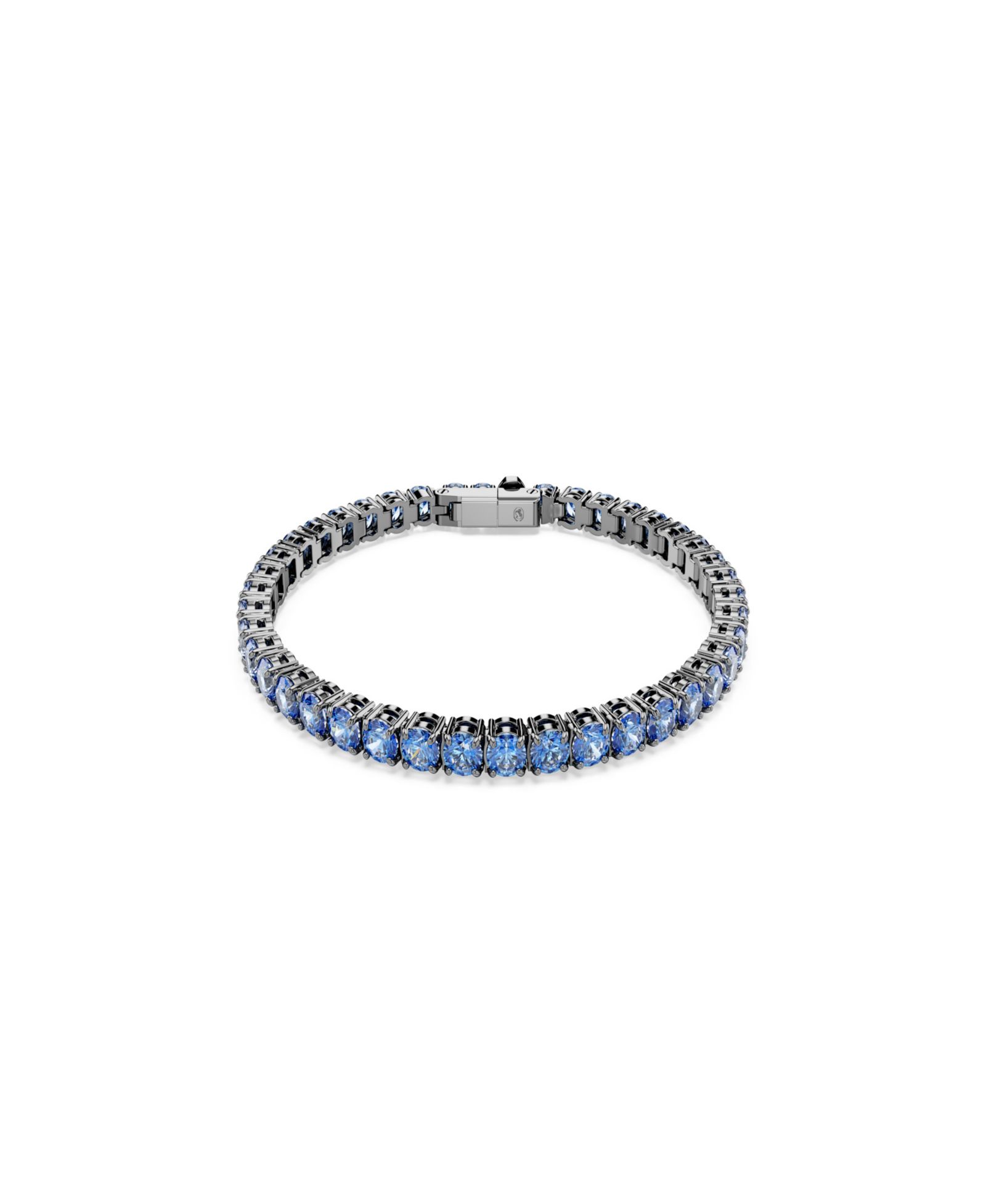 Swarovski Ruthenium-Plated Matrix Tennis Bracelet