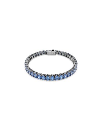 Swarovski Ruthenium-Plated Matrix Tennis Bracelet