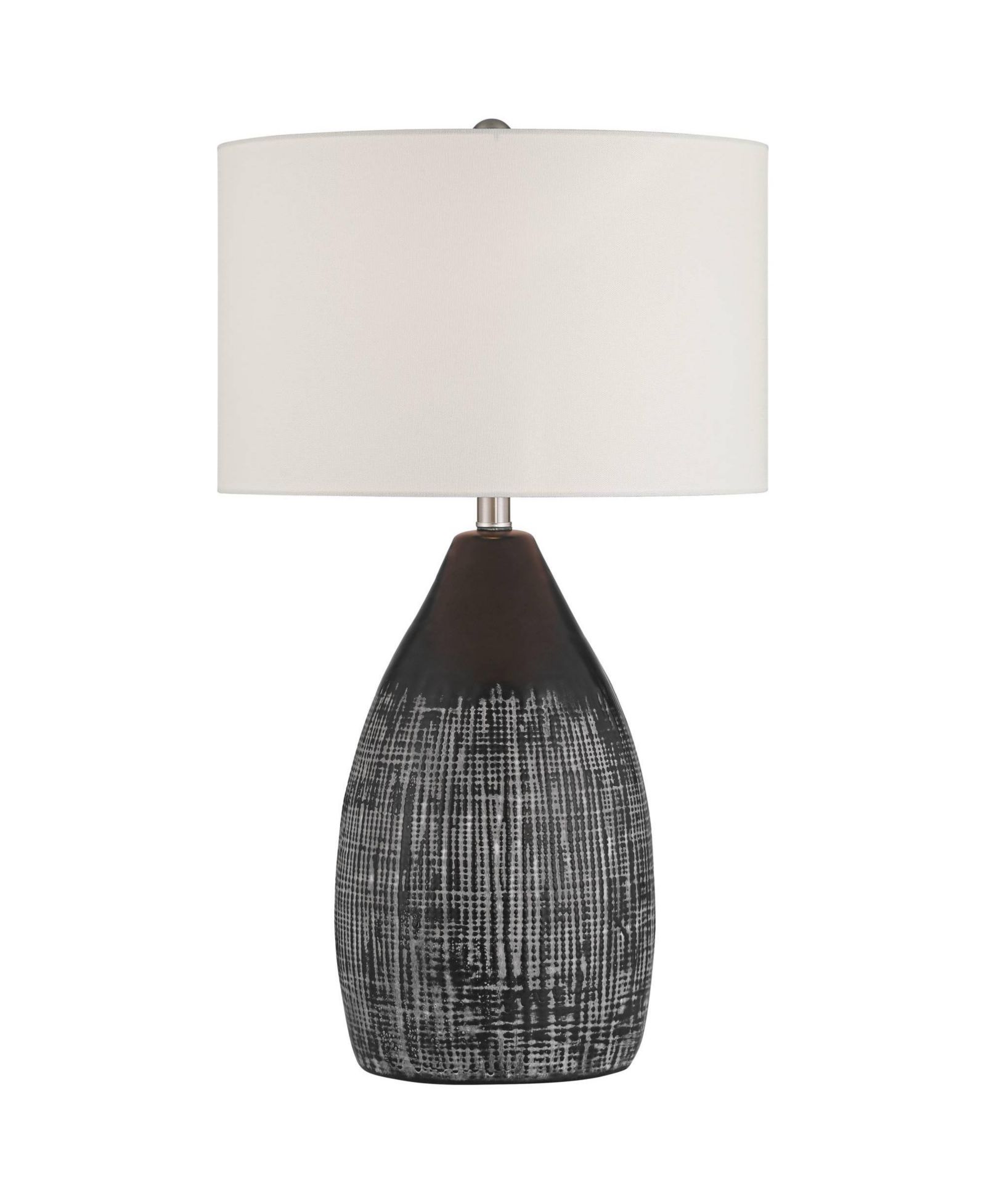 360 Lighting Tabira 28 1/4" Tall Modern End 3-Way Table Lamp Black Finish Ceramic Single Living Room Bedroom