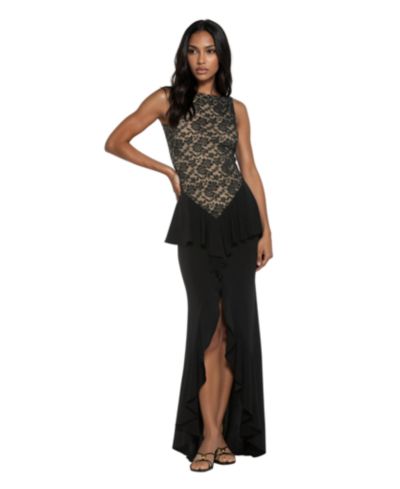Женское вечернее платье Alexia Admor Perrin Boatneck Ruffle Gown