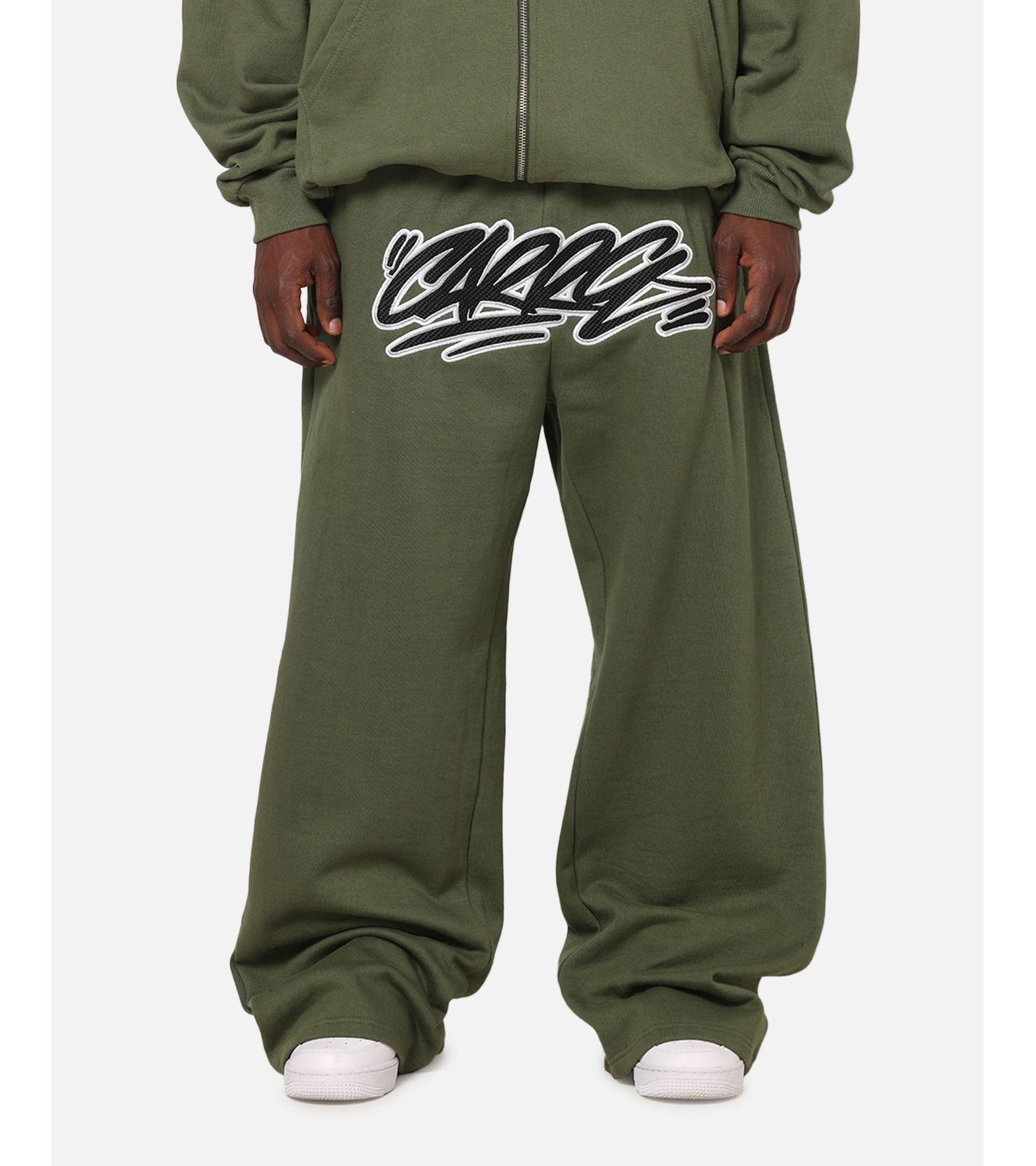 CARRE Men's Terrace Relaxed Fit Embroidered Logo Trackpants