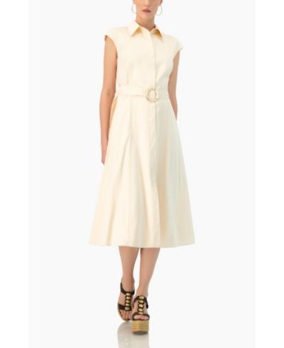 Ivonne Women's Midi Wide Shirt Dress