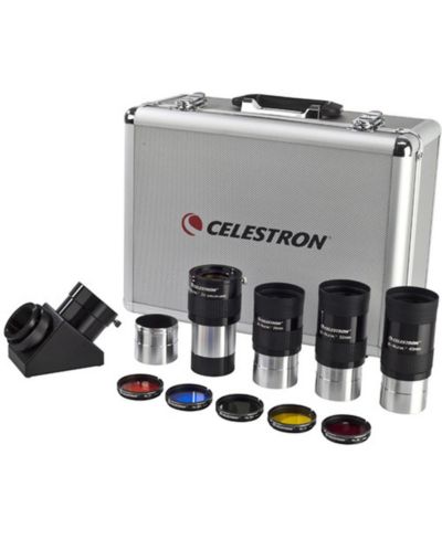 Celestron 2" Eyepiece and Filter Accessory 2X Barlow Lens Kit for 2" Schmidt-Cassegrain and Refractor Telescopes