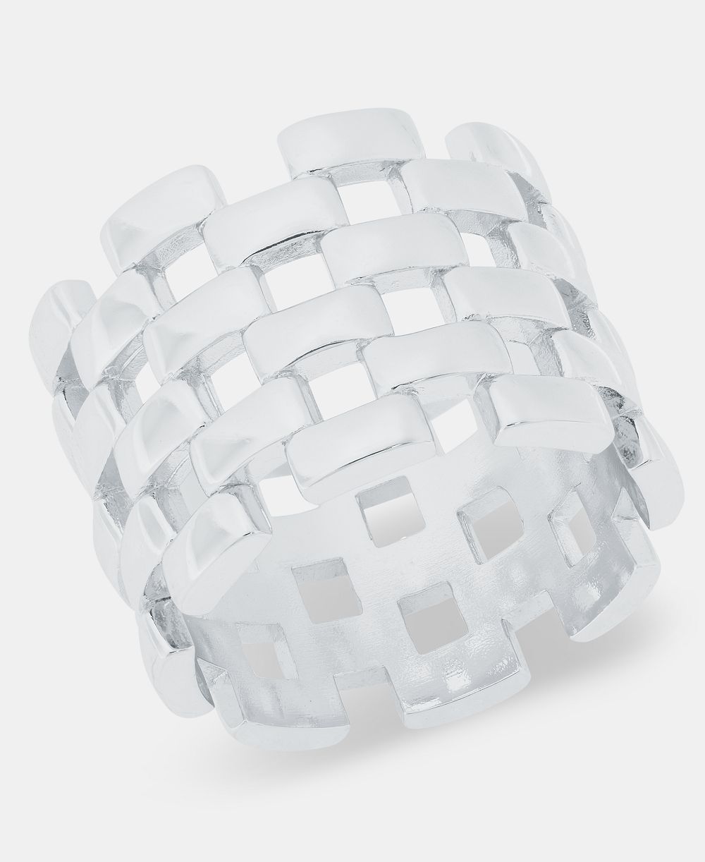 I.N.C. International Concepts золотистое кольцо с плетением Basketweave