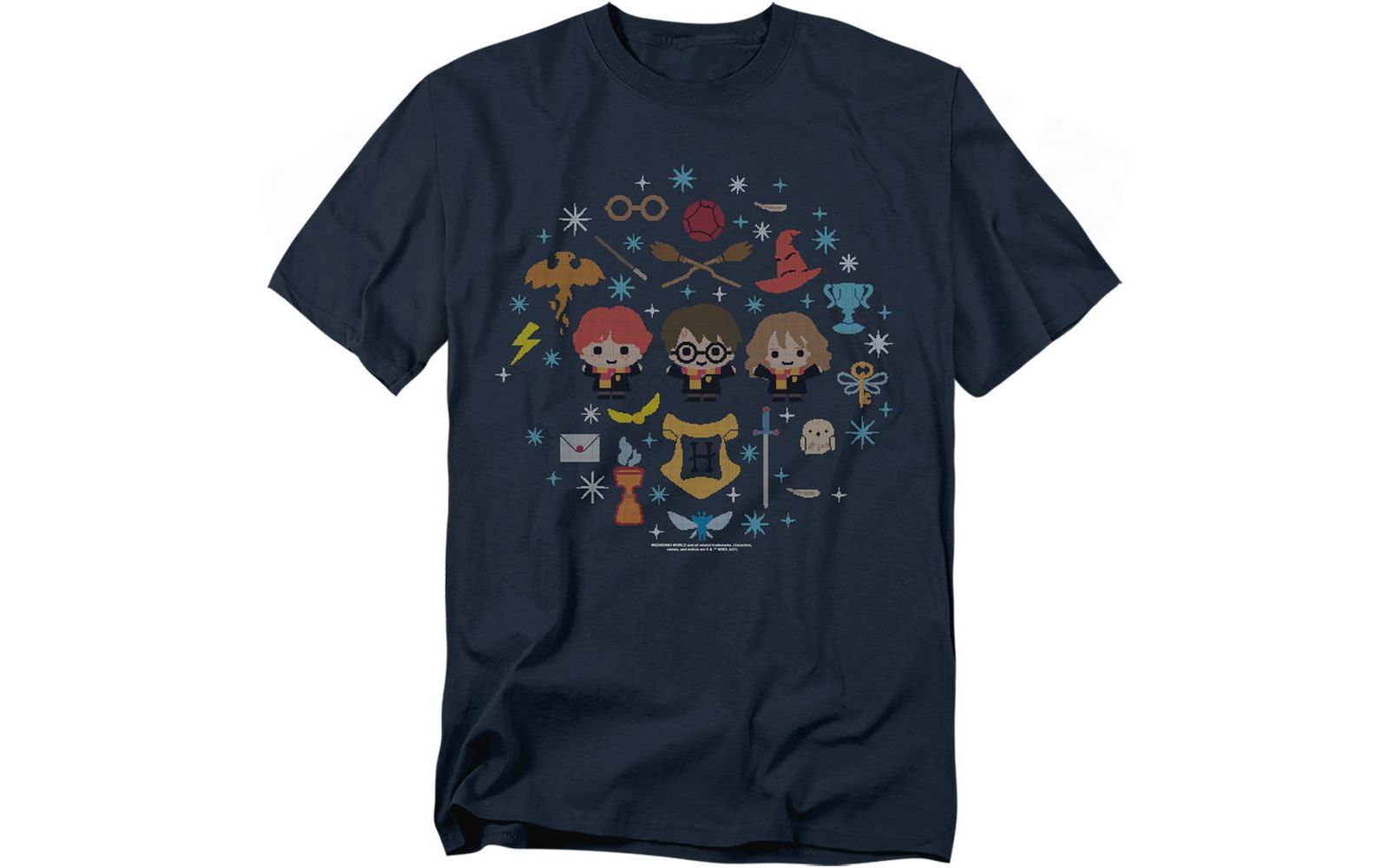 Harry Potter Men's Christmas With Harry, Ron And Hermione T Shirt
