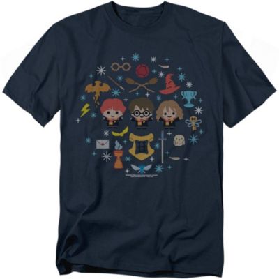Harry Potter Men's Christmas With Harry, Ron And Hermione T Shirt