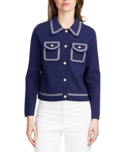 ELLE Collection Women's Fine Gauge Western Cardigan