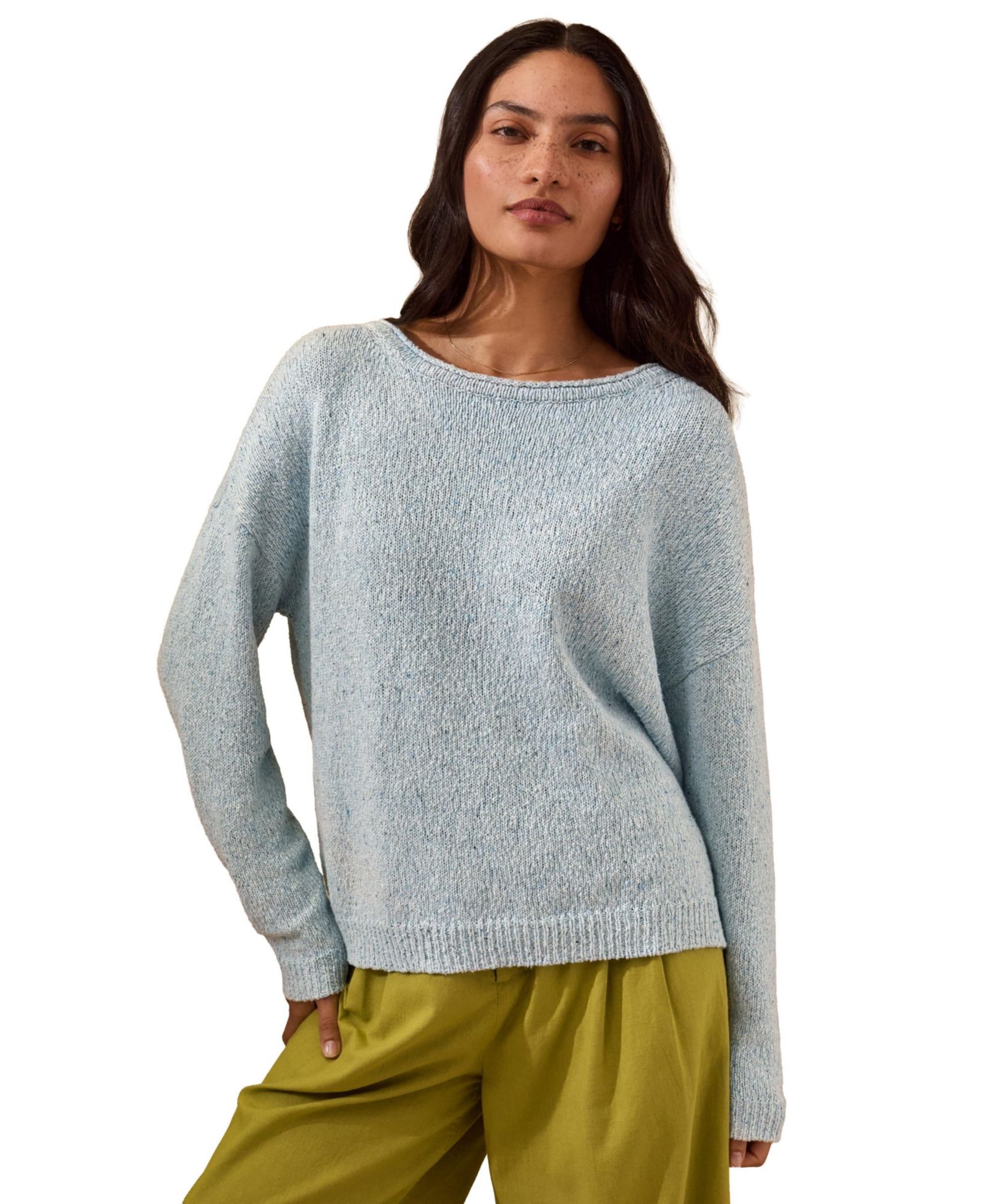Celtic & Co. Women's Silk Blend Boat Neck Sweater