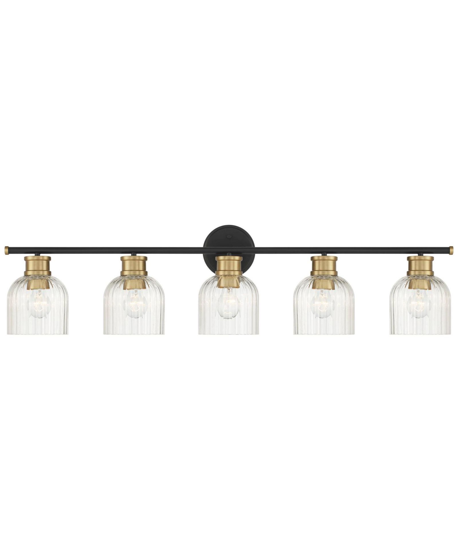 Stiffel Lana 40" Wide and Warm Brass 5-Light Bath Light