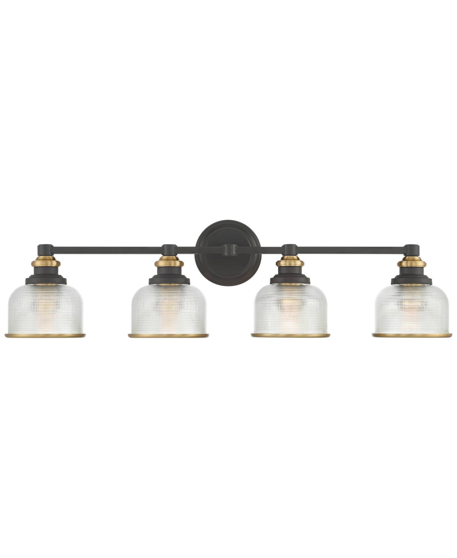 Настенный светильник для ванной Possini Euro Design Poway 33" Glass 4-Light