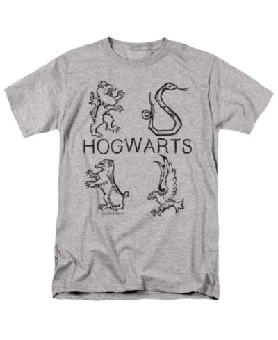 Harry Potter Мужская футболка с гербами Literary Crests