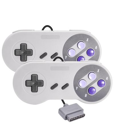 Проводной контроллер ECHTPeak 2 Pack для консоли SNES, геймпад