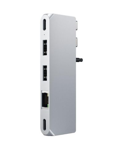 Satechi хаб 6-в-1 Dual USB Type-C Pro Mini для Apple MacBook Pro и MacBook Air