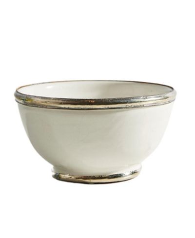 Verve Culture Moroccan Silver Rimmed Bowl