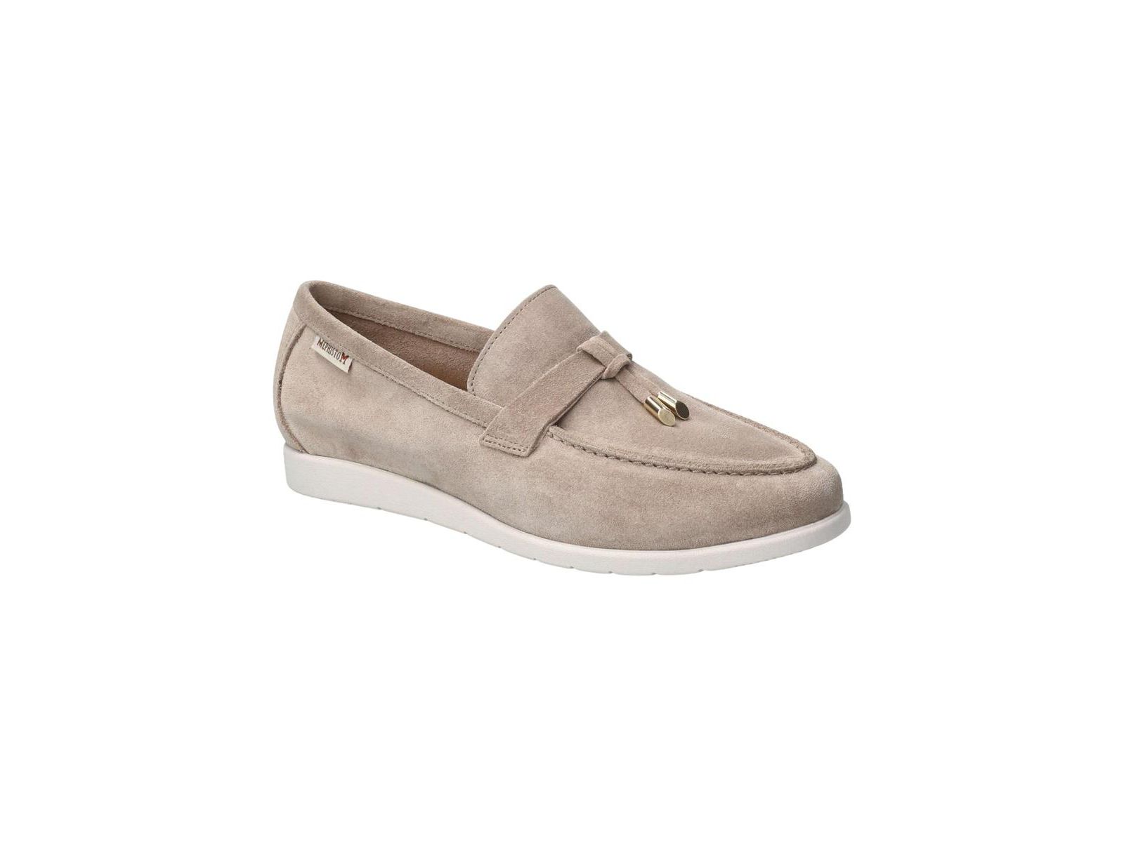 Mephisto Valenza Taupe Suede Loafer