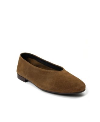 Menina Step Women's Lucrecia Suede Ballet Flat