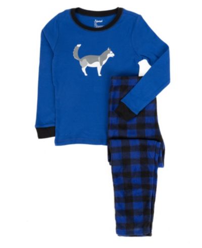 Husky blue plaid