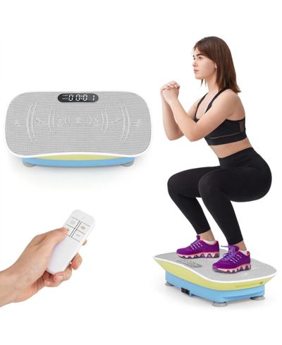 INOLAIT Vibration Plate Exercise Machine for Lymphatic Drainage and Weight Loss with 10 Speed Intensities