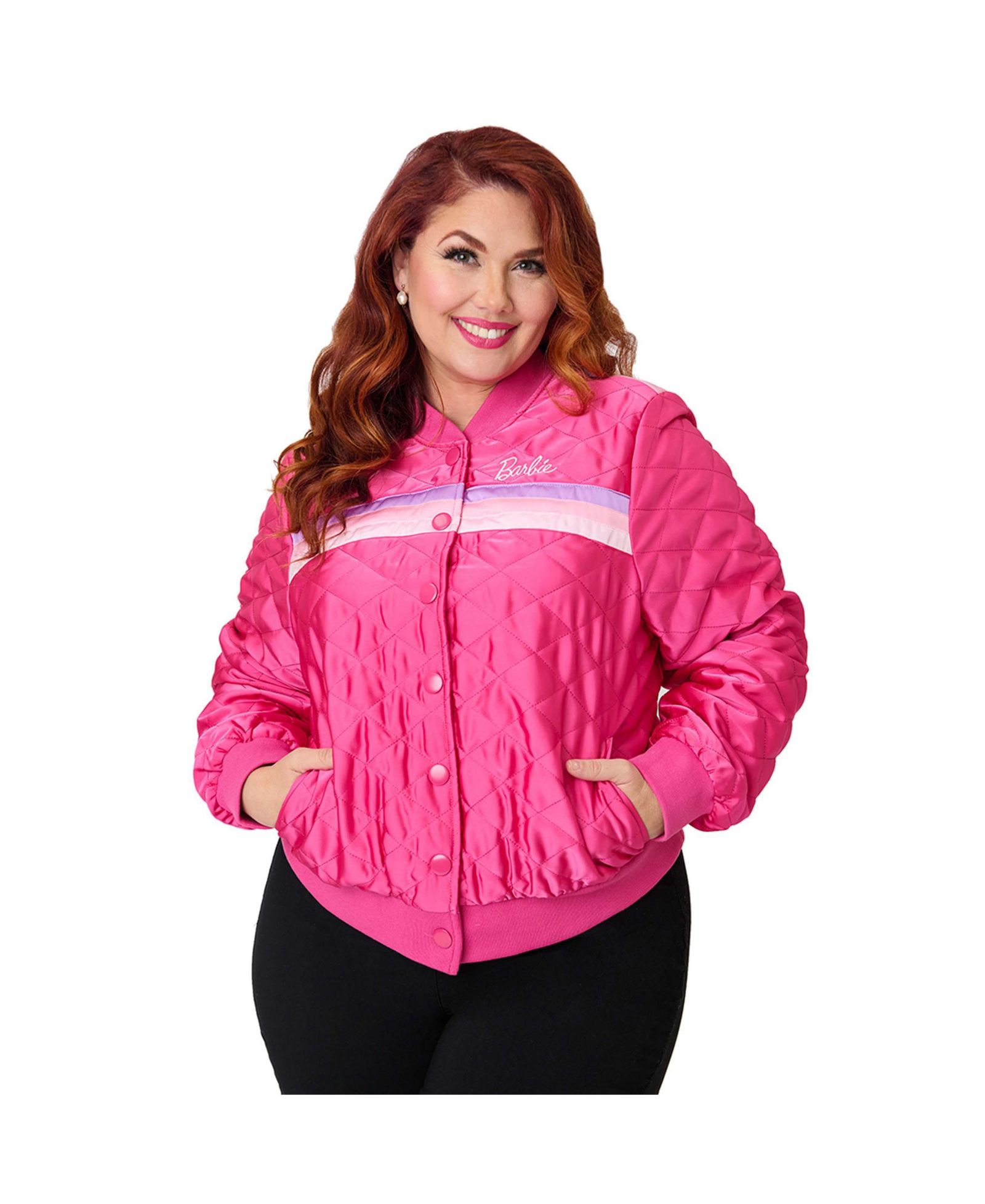Unique Vintage Plus Size Quilted Varsity Jacket