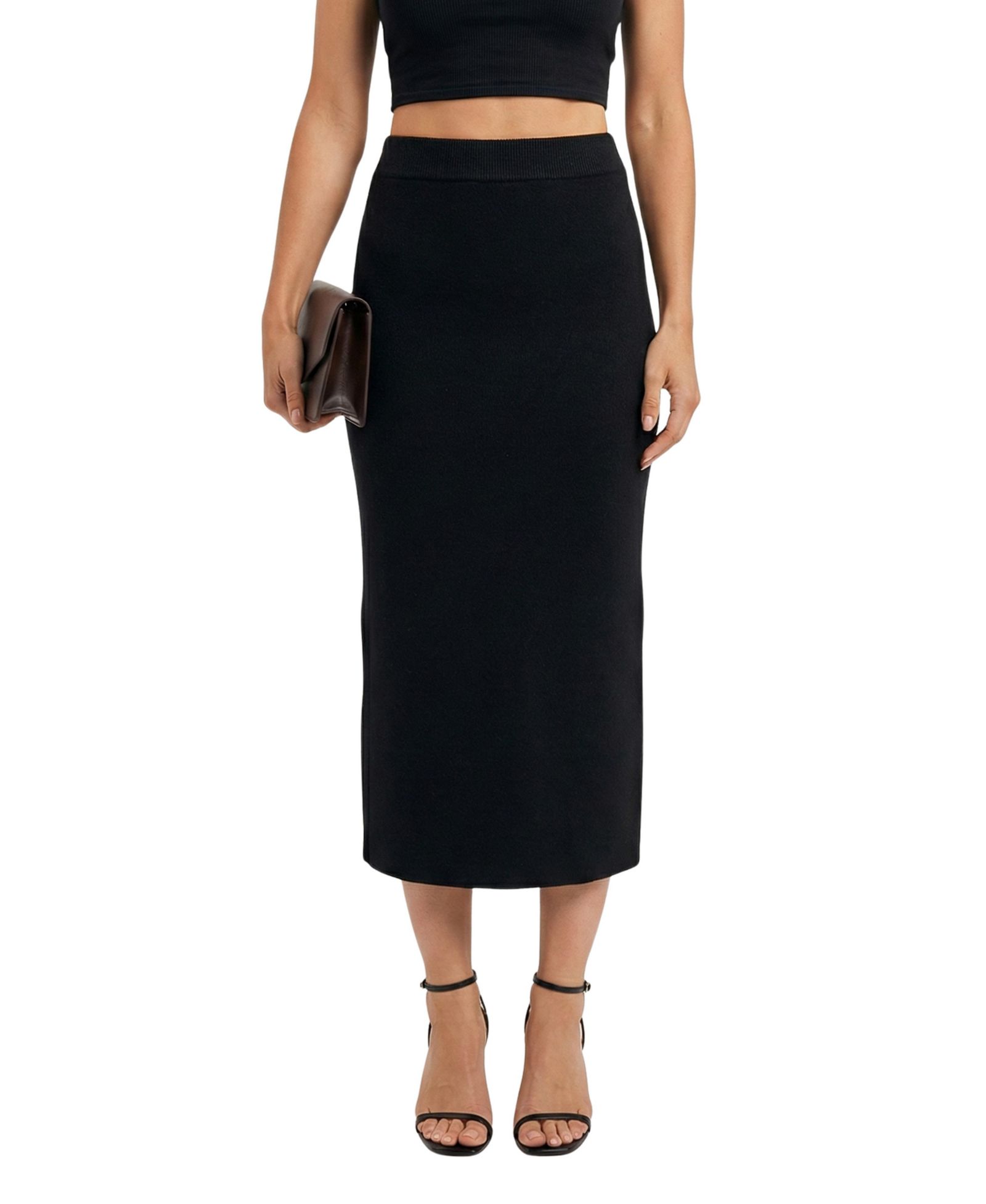 Юбка Modenaire Women's High-Rise Knit Midi