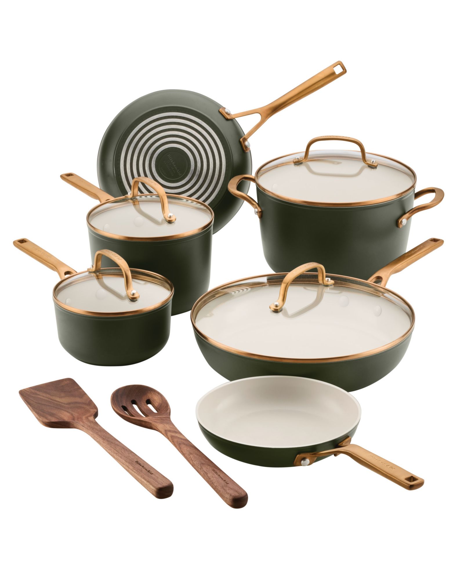 KitchenAid Design Series Hard-Anodized Ceramic Induction 12-Piece Cookware Set