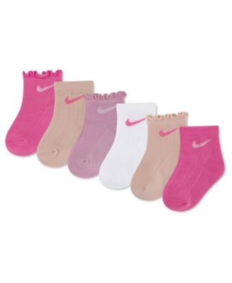 Детские носки Nike Textured Ankle, 6-Pack для девочек 6M-4T