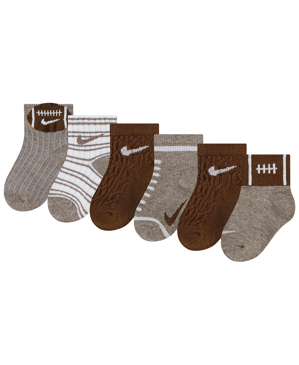 Детские носки Nike для мальчиков 6M-4T Ready Set Grow, 6 штук