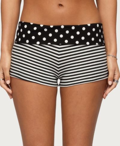 Женственные шорты Edikted Presley Stripe and Polka Dot Foldover