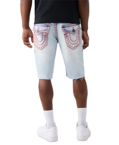 Мужские джинсовые шорты True Religion Ricky Super T Fray Flap Denim