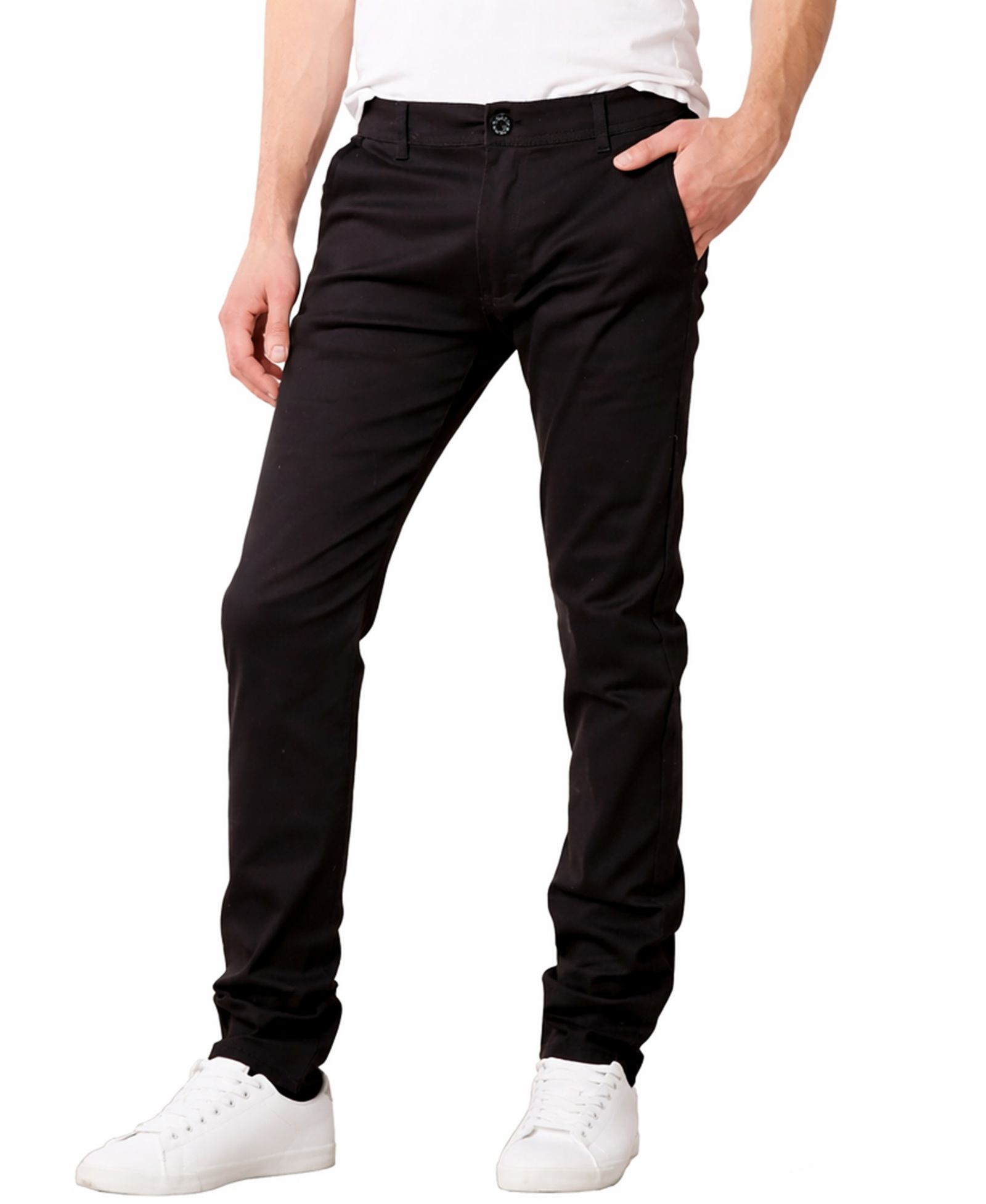 Galaxy By Harvic Men's Super Stretch Slim-Fit Chino  Pants