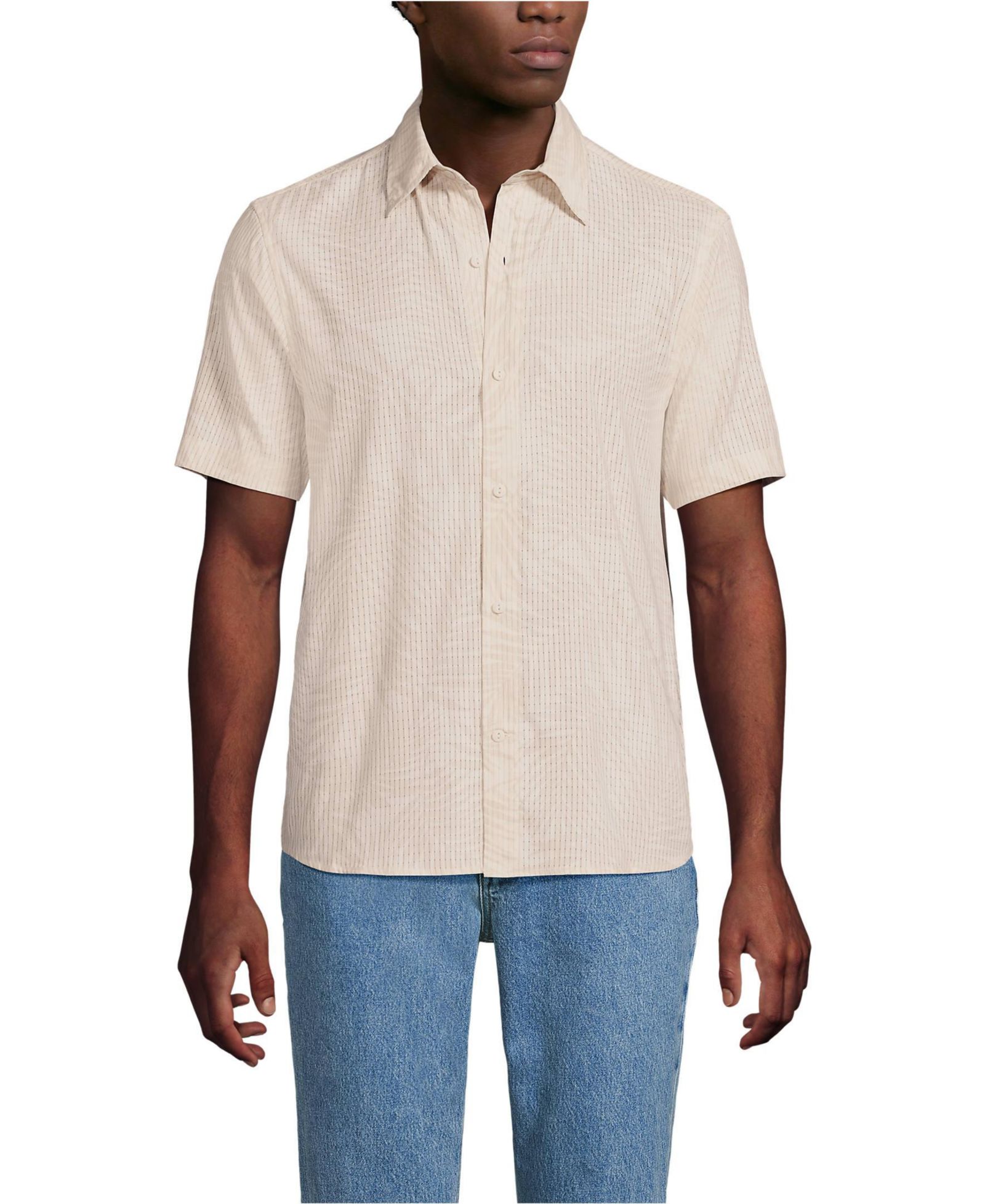 Lands' End Men's Short Sleeve Cooling Shirt