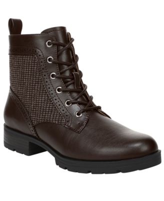 LifeStride Women's Lena Zip Lace-Up Booties
