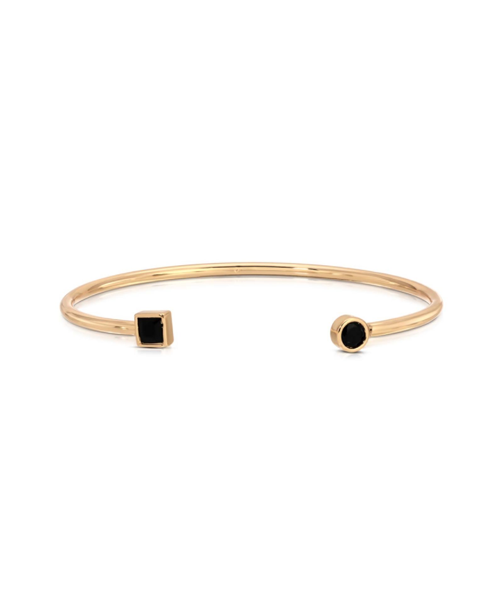ETTIKA Gold-Tone Crystal Shapes Cuff Bracelet