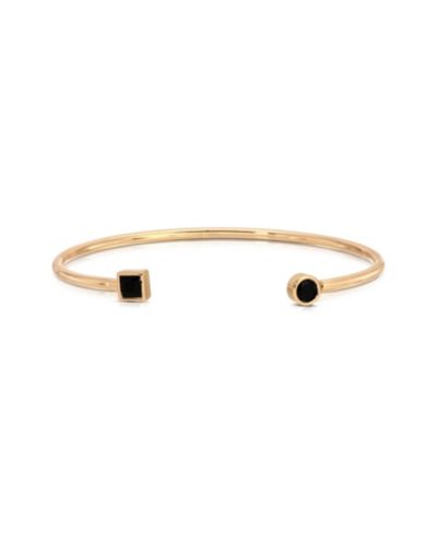 ETTIKA Gold-Tone Crystal Shapes Cuff Bracelet