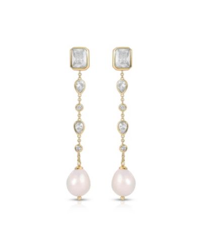 ETTIKA Gleaming Gem Linear Drop Earrings