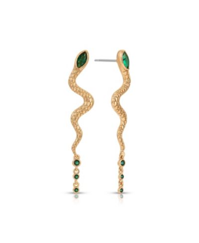 ETTIKA Серьги Serpentina, позолота 18k