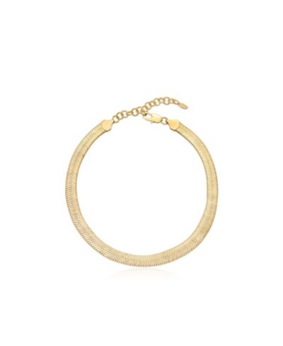 Колье ETTIKA Snake Smooth Herringbone 18k Gold-Plated