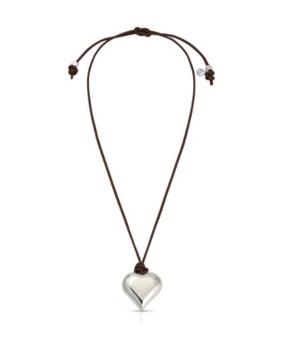ETTIKA Heart Pendant Adjustable Cord Necklace