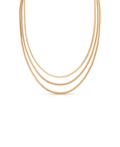 ETTIKA 18k Gold-Tone Triple Snake Chain Necklace