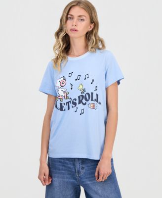 Snoopy Juniors' Snoopy Let's Roll Graphic T-Shirt