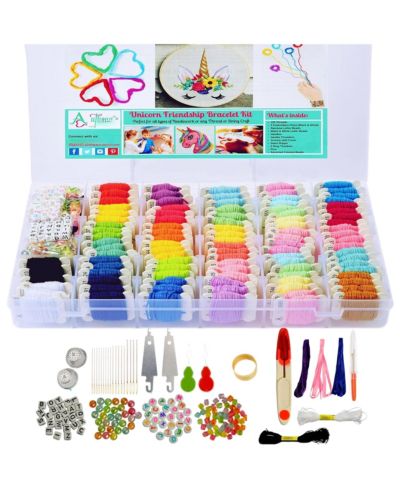Набор для вышивания крестиком GNUADZ 276pcs Friendship Bracelet Kit Organizer