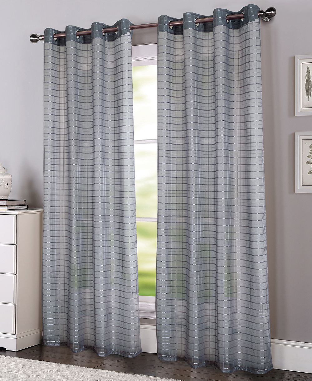 Штора RT Designers Collection Wanda Box Voile Light Filtering 54" x 90"
