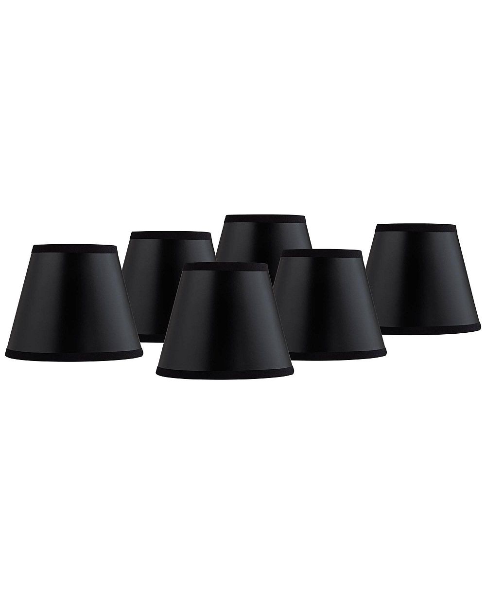 Springcrest набор из 6 абажуров для люстры Empire Paper Small 3" Top x 5" Bottom x 4" High Candelabra Clip-On Fitting